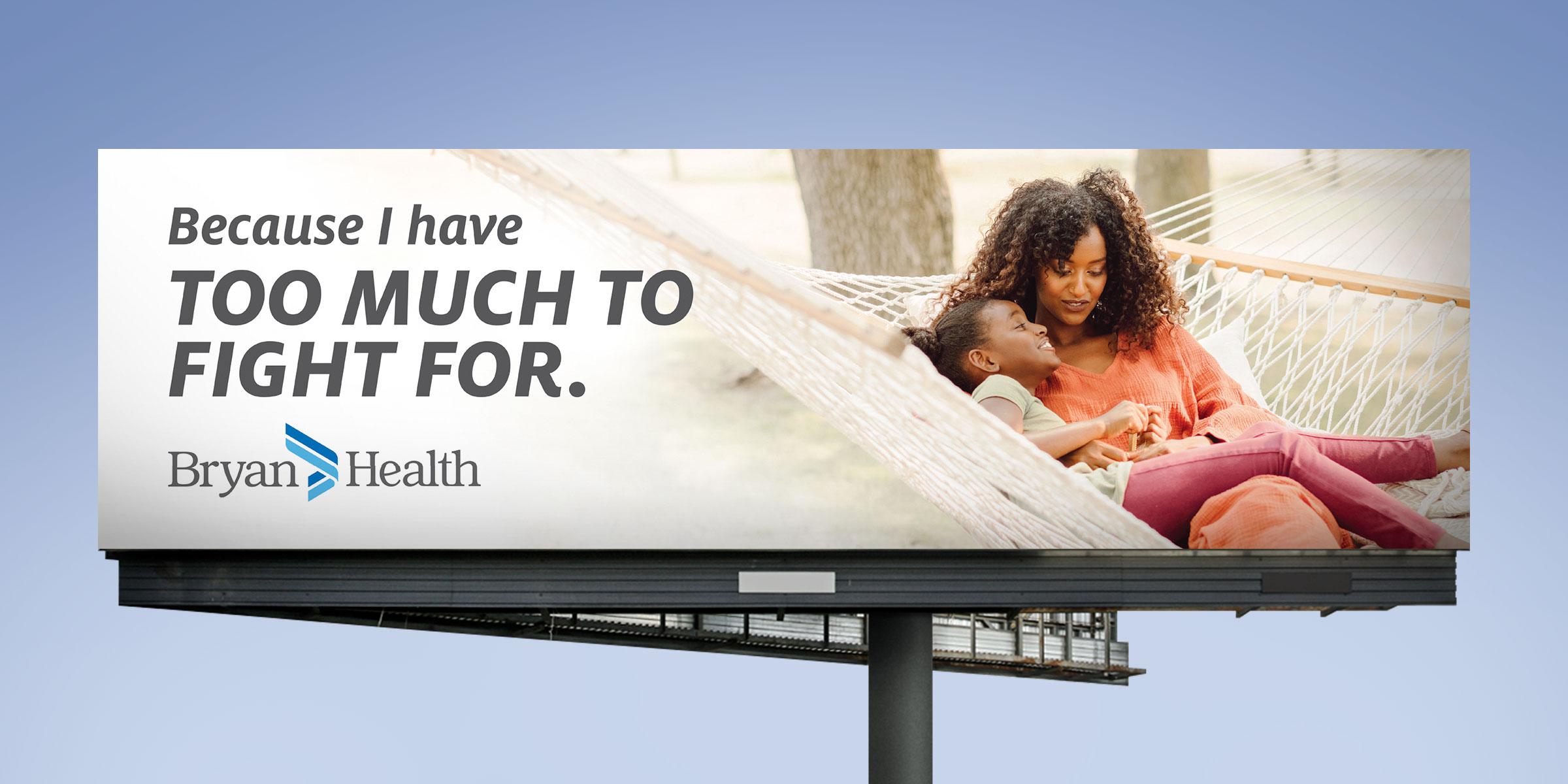 Bryan Health Billboard Mom and Daugther