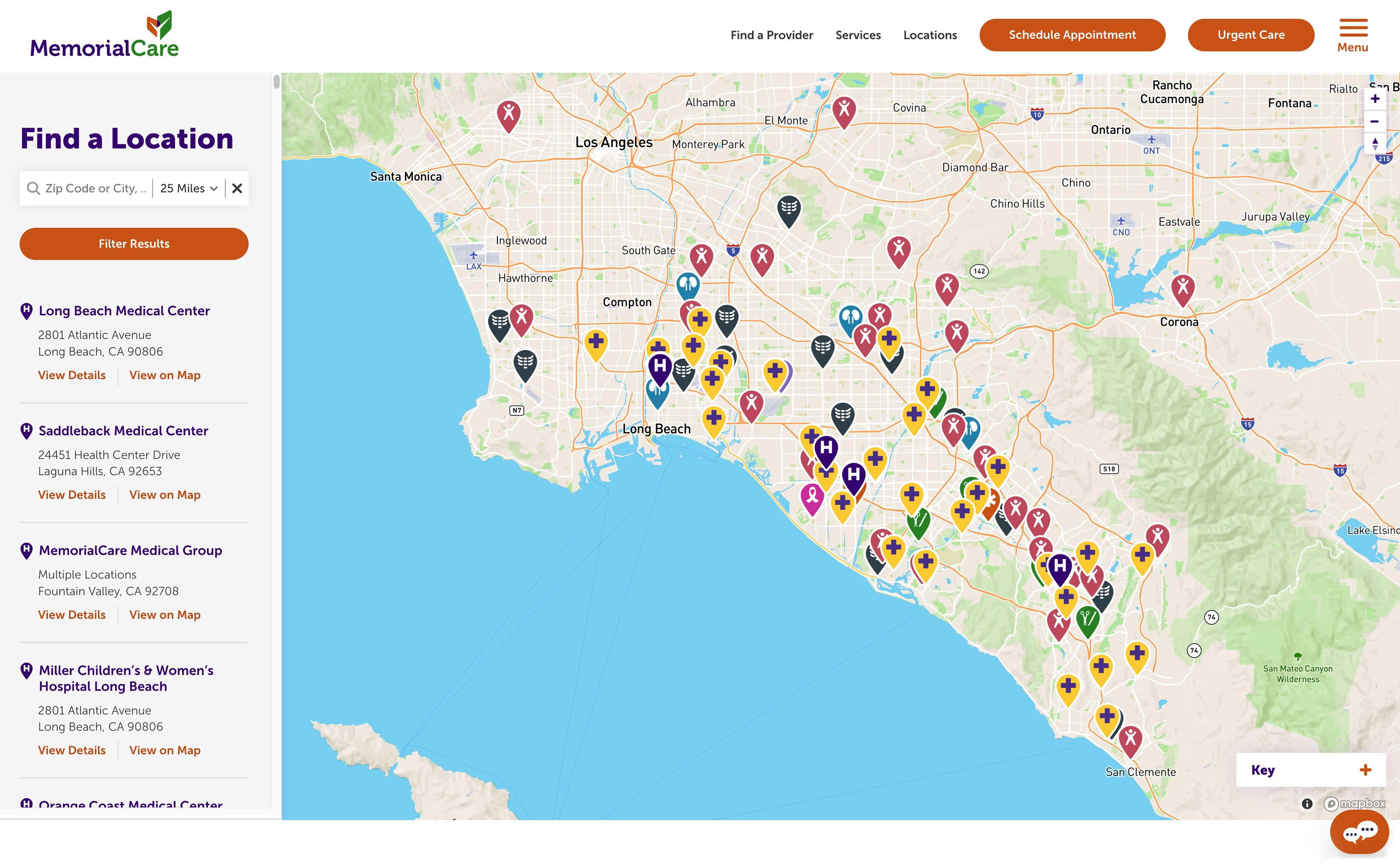 MemorialCare.org Find a Location Callout
